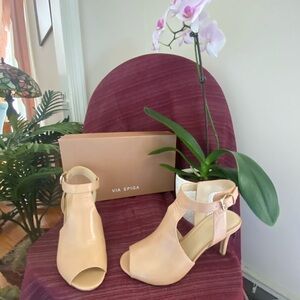 Via Spiga Almond Heeled Sandals- Sz 8